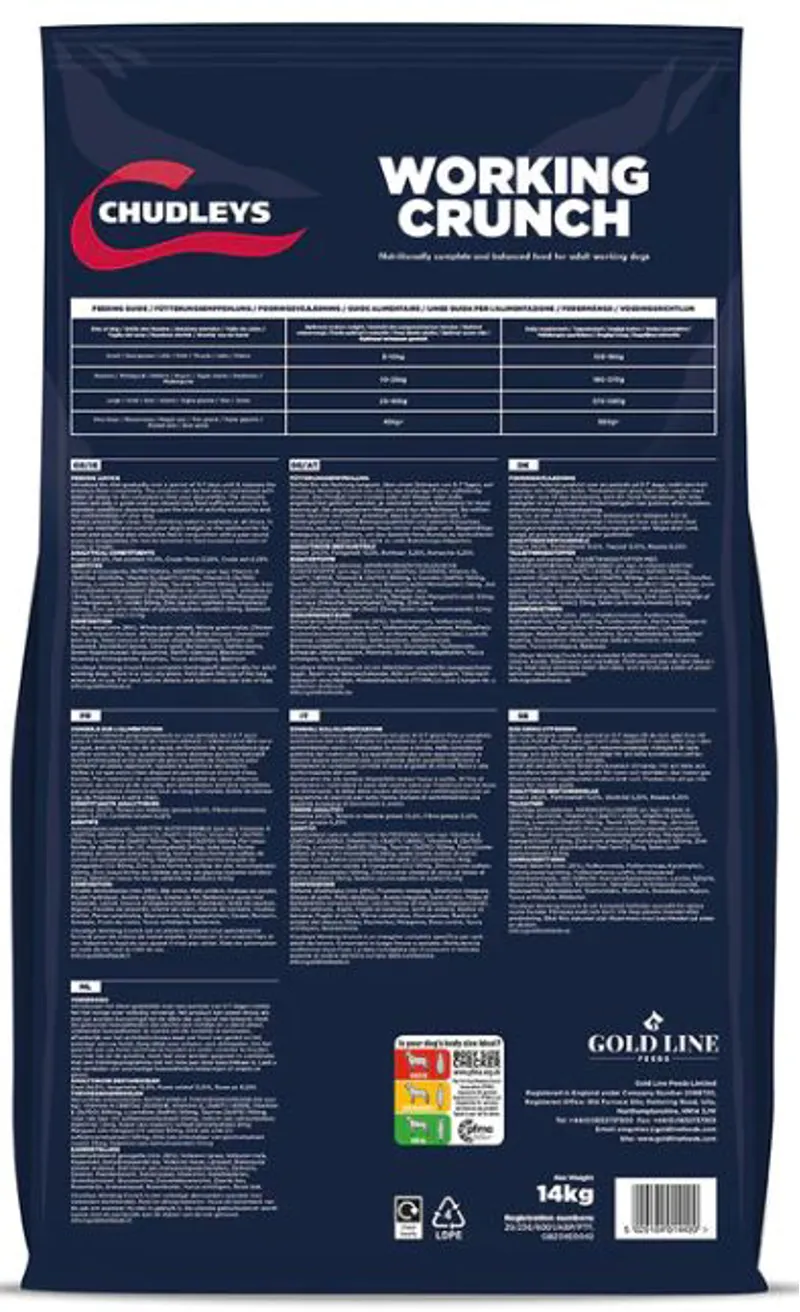 Chudleys Working Crunch 15kg-1